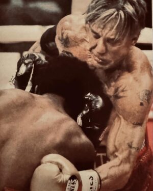 Mickey Rourke Instagram - "DON'T HOOK WITH A HOOKER" 😱 ..."MUCH THANKS FOR THE ADVICE & "SCHOOLING" to "TWO OF THE "GOD FATHERS" OF THE "LIVER SHOT" FORMER WORLD CHAMPIONS IRISH MICKY WARD & THE LEGENDARY JULIO CESAR CHAVEZ.
