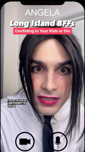 Micky Shiloah Instagram - Diane FaceTimes Angela to tell her she ran into their old classmate, Jessica Fisher, who happens to also be her boyfriend Anthony’s ex-girlfriend. 
Long Island BFFs: Confiding in Your Ride or Die. 
For more exclusive content, check out my Patreon. Merch store now open! (Links in bio)
Angela’s lip - @maybelline Ultimatte More Ruby
*
*
*
*
#bestfriends #friendshipgoals #rideordie #rideordiechick #bffgoals #dating #datingproblems #newyork #newyorkersbelike #longisland #longislandlife #exgirlfriend #drama #sketchcomedy #snl #actor #myrideordie #romcom #funnyreels #sitcom #actorslife #maybelline