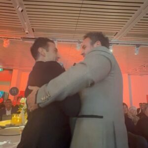 Miguel Maestre Instagram - Wot a great day launching my new range and celebrating my @harrisscarfe family wowww can’t wait to share with you 
Well done with the dancing @shaynnablaze 🔥💃🏽
Amazing night wow 
#175 years of @harrisscarfe