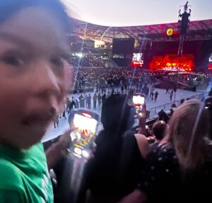Mike Escamilla Instagram - Goodbye to the last week of summer vacation! We really made the best of it ! Luna went to her first concert! @foofighters !!! She loved it! Had a day with @jeremy_wray and fam at @ragingwatersla- mud baths with @___michellelee for our bdays! 200 miles of trails in the @fordbronco with my oldest pal Josh Kolbeck! Dog days with our pup! FaceTimes with modern day Mulan.. if Mulan was also a supermodel ….and ending with Lunas first day of school! #betheadventure #teambronco_ambassador #summer