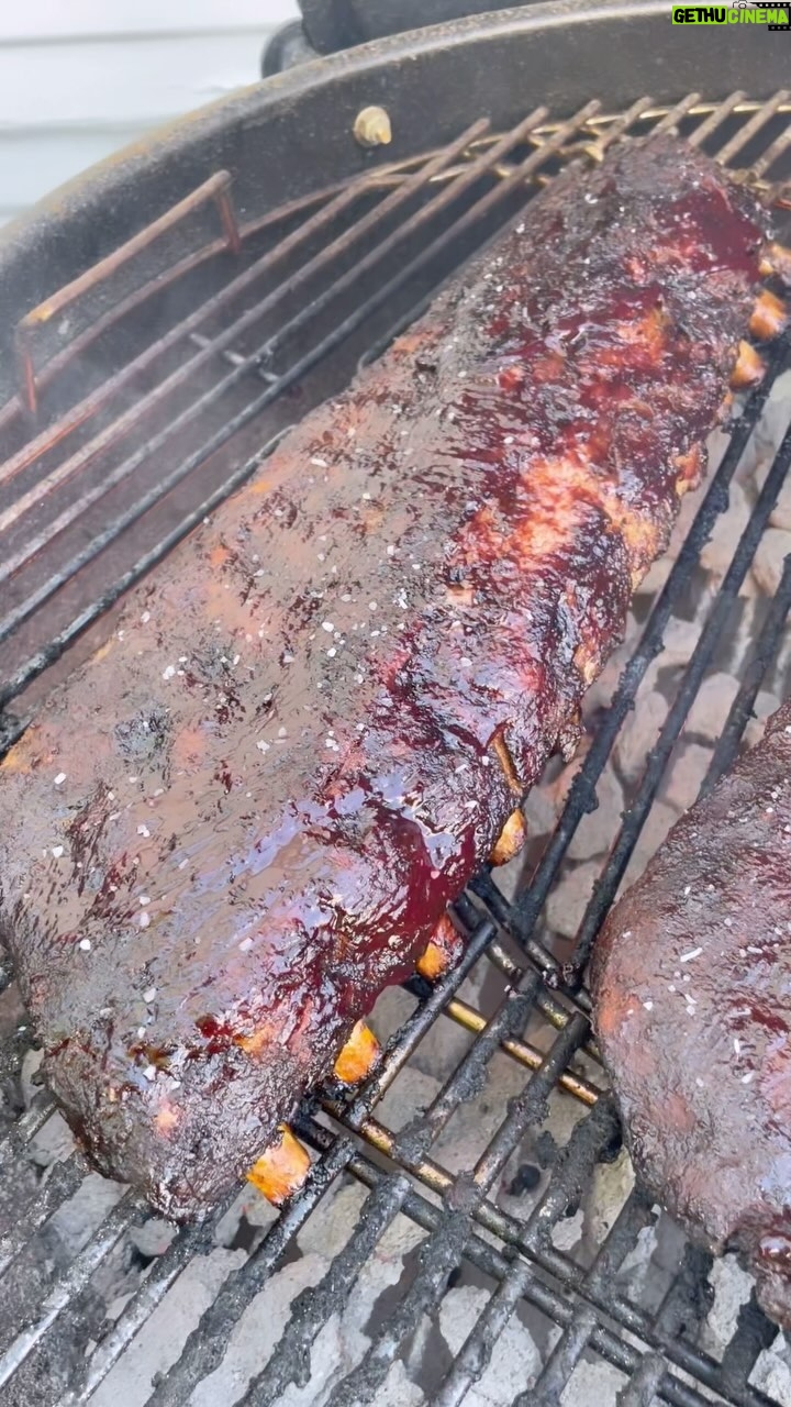 Mike Pecci - 153 Likes - They are ready! Smoked baby back BBQ ribs with Blueberry Sauce! Listen to my podcast. Link in my bio for the recipe!