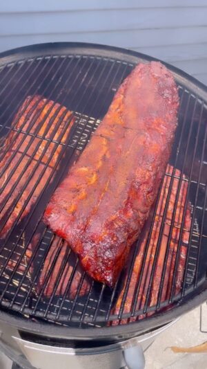 Mike Pecci Instagram - Smoking Babyback Ribs