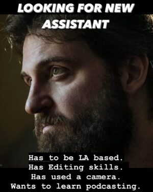 Mike Pecci Instagram - Yup. It’s true. I’m on the hunt for my next assistant. If you love podcasts, horror films, food and travel, this could be a killer way to get experience, school credit, and just get in on the excitement of what we do. If you are -> LA based<~ and are interested, DM ME. Look forward to meeting you.