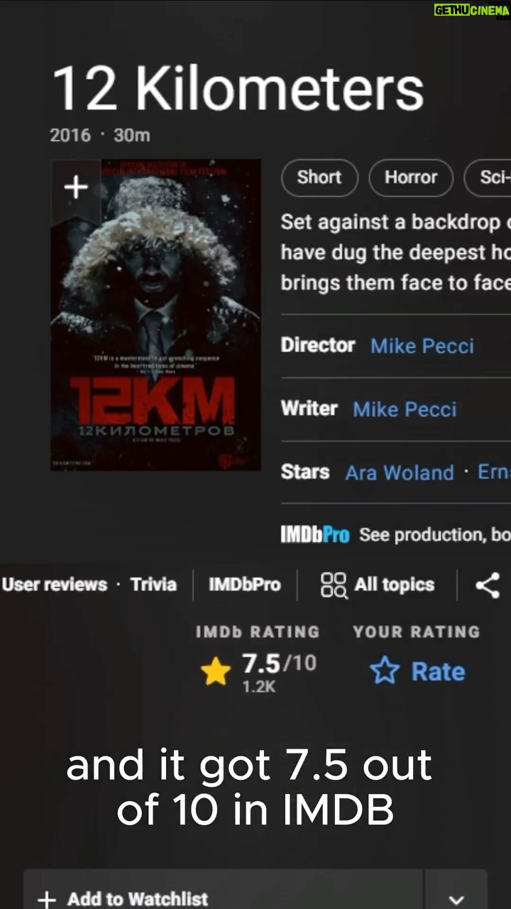Mike Pecci - 141 Likes - I love the fan made videos for 12Kilometers. Have you made one? Tag me in it!