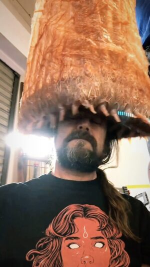 Mike Pecci Instagram - Such an imaginative trick that when lit on screen could be truly terrifying. Big shout out to the team behind this insanity!! reposted Amazing practical effects work from @autonomousfx2005 ‘Sinkhole’ aka ‘The Devil Below’… in shop test of a rig designed by @bill.staypuft for a creature tendril consuming a man’s head. Demonstrated by the enthusiastic @mccarty13
—
#horror #creature #makeup #specialeffects #specialfx #fxmakeup #fx #gross #horrormovie #ilwp #mikepecci #podcastlife @inlovewiththeprocesspod