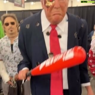 Mike Pecci - 3.3K Likes - This explains everything!!! Reposted from: Trump visit to @stanwinstonschool booth at @monsterpaloozaofficial LEGENDARY ARTIST @hyperfleshdude Landon Meier makes another debut with his spot on likeness of the #presidents. #mask #trump #biden #stanwinstonschool