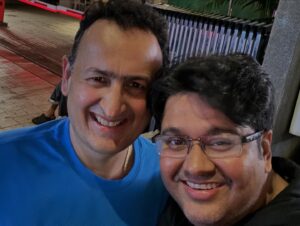Milap Zaveri Instagram - Wonderful celebrating the super success of #SirfEkBandaaKaafiHai and #Bhaiyyaji with the legendary @bajpayee.manoj sir and @vinod.bhanushali sir! Always wishing them loads and loads of success! ❤️