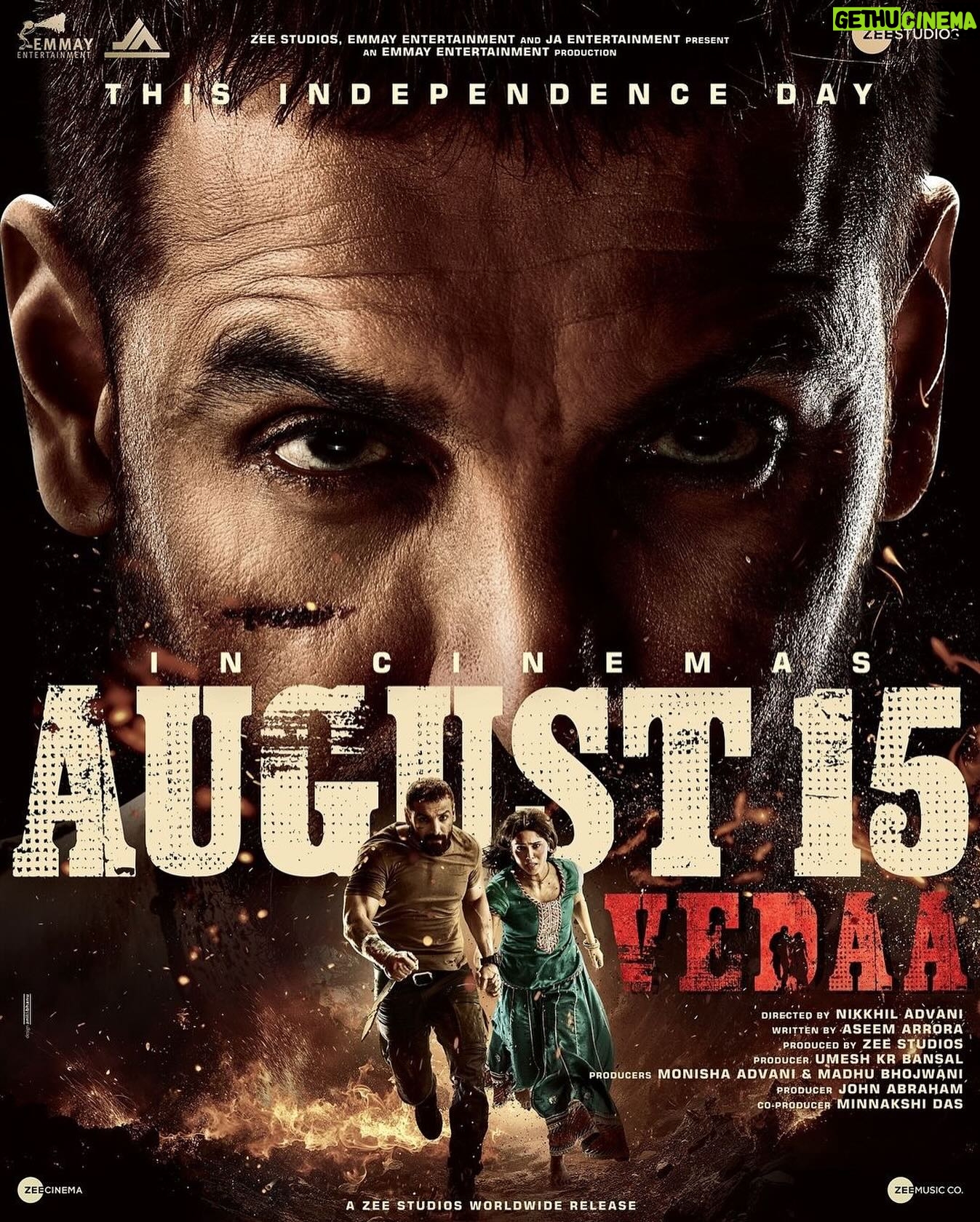 Milap Zaveri - 121 Likes - Best of luck to team #Vedaa for the release. 15th August has always been superb for this combo. Be it #SatyamevaJayate or #BatlaHouse Touchwood the box office will be on fire again 🔥💪 Posted @withregram • @emmayentertainment This Independence Day, woh aa rahe hain… Insaaf ki jung ladne!
#Vedaa releasing in cinemas on 15th August 🇮🇳
@thejohnabraham @sharvari @nowitsabhi @tamannaahspeaks @nikkhiladvani @onlyemmay @madhubhojwani #UmeshKrBansal @minnakshidas @aseemarrora @zeestudiosofficial @johnabrahament @zeemusiccompany @zeecinema @livingstonruben @nightsongrecords @anilandbhanu @zmaahir @khatib2279