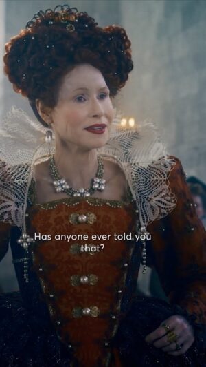Minnie Driver Instagram - Queen Elizabeth is already making power plays, while Jeanne is just happy to be there. #TheSerpentQueen