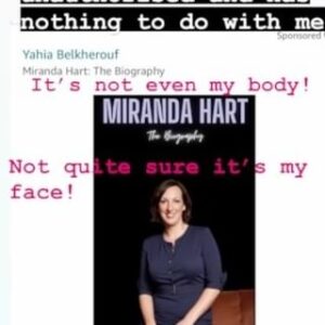 Miranda Hart Instagram - Do not be buying this please!
This is not my new book!