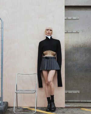 Miss Fame Instagram - Teachers pet. 
Editorial @voguescandinavia 
Photo @marcovanrijt 
Styling @sorenkolborg wearing @thefrankieshop shoe @prada 
Hair @kasperandersenhair 
Makeup @muakatemur 
Set design @leomaribo 
Words @shiffmane 
Coordinated by @sunepalner 
Production @a__mgmt 
#MissFame #MissFashion #Vogue #VogueScandinavia #Danish #heritage #queen #feminineenergy