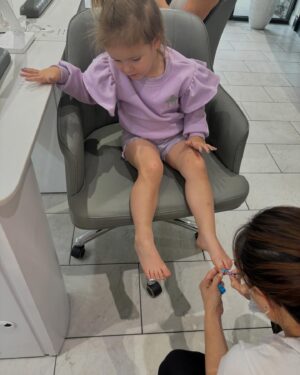 Missy Franklin Instagram - I’ve always been more of an experience person than a gift person. When I asked Cait Cait what she wanted for her birthday this year, the one thing she really asked for was to go and get her nails done. 

Let me tell you, watching my three year old getting SO excited to pick out her color (her favorite blue, of course💙) sit there as still as possible and be so patient while they dried, almost brought me to tears. 

Being a mom and having a daughter is magical in a million ways. But one of my favorites is a child’s ability to make a random Tuesday with no significance whatsoever, one of the most magical days of your life. Getting my nails done with my daughter is something I’ve always dreamt of doing, and I can’t believe I’m actually getting to do it. 

Cait Cait, you are pure magic. You’re my best friend. And I can’t believe I’m one of the luckiest people in the world to have a front row seat to your life. 

PS: Mom’s. Fair warning. Nail polish makes your child look at least three to four years older. Prepare emotionally.