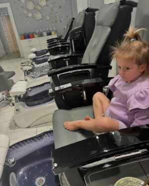 Missy Franklin Instagram - I’ve always been more of an experience person than a gift person. When I asked Cait Cait what she wanted for her birthday this year, the one thing she really asked for was to go and get her nails done. 

Let me tell you, watching my three year old getting SO excited to pick out her color (her favorite blue, of course💙) sit there as still as possible and be so patient while they dried, almost brought me to tears. 

Being a mom and having a daughter is magical in a million ways. But one of my favorites is a child’s ability to make a random Tuesday with no significance whatsoever, one of the most magical days of your life. Getting my nails done with my daughter is something I’ve always dreamt of doing, and I can’t believe I’m actually getting to do it. 

Cait Cait, you are pure magic. You’re my best friend. And I can’t believe I’m one of the luckiest people in the world to have a front row seat to your life. 

PS: Mom’s. Fair warning. Nail polish makes your child look at least three to four years older. Prepare emotionally.