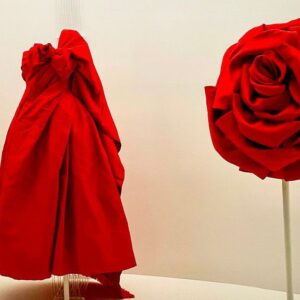 Mitsou Gélinas Instagram - Ça, c’est moi en transe devant la tenue de l’un de mes créateurs préférés, @danielroseberry de la maison @schiaparelli 🌟 @indiaphoenix07 m’a fait visiter et nous raconte tout sur l’expo du @metcostumeinstitute à New York dans @mitsoumagazine (lien dans ma bio) 

Si vous êtes aux EU ou prévoyez aller dans la grosse 🍎 bientôt, je vous conseille très chaudement cette expo!