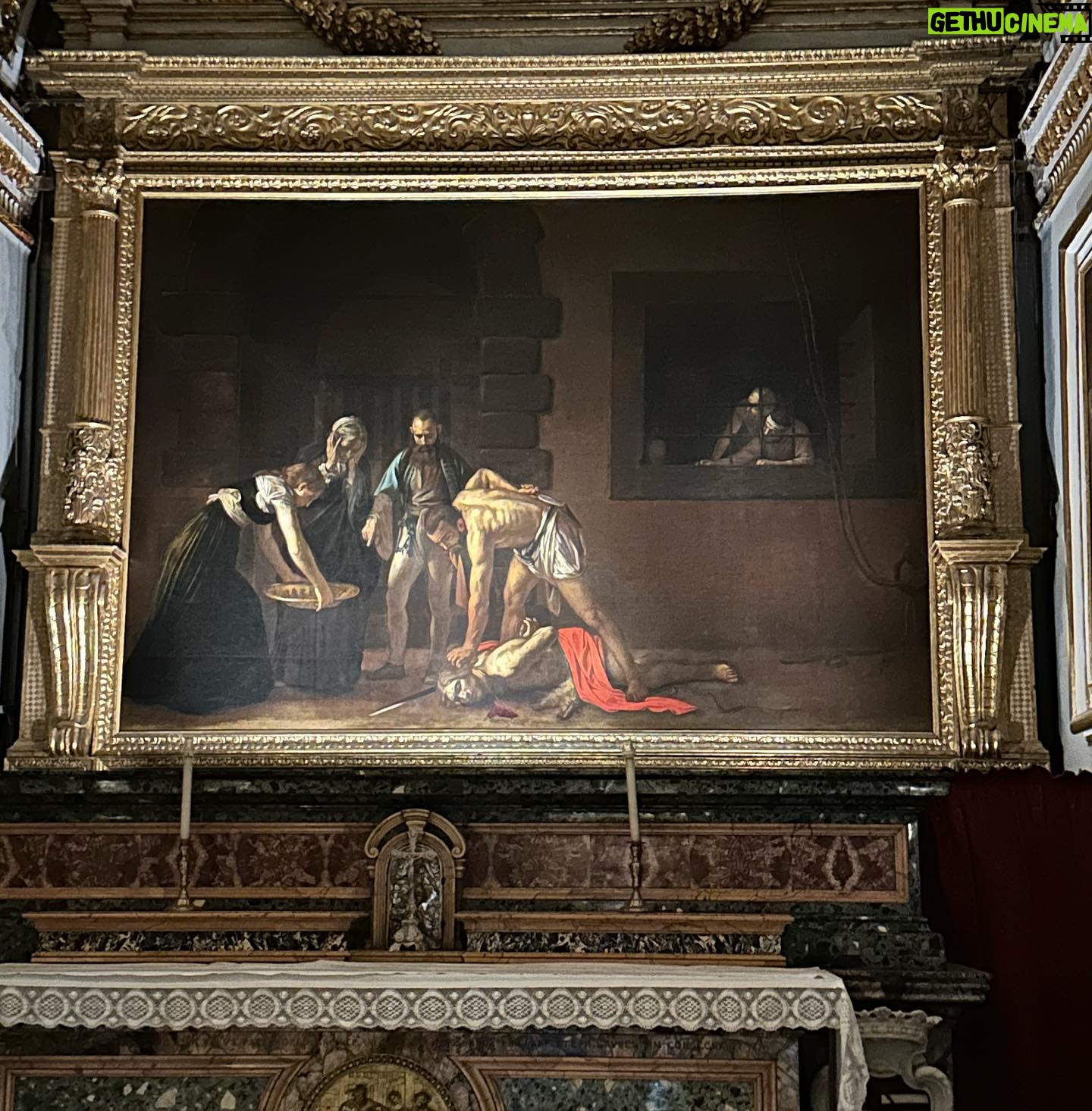 Moe Dunford - 868 Likes - To skive off or not .. saw a Caravaggio before the cameras rolled on last day .
I skived .
Will miss this team in their amazing country 🇲🇹 #Xelter #Malta 🫡
