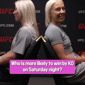 Molly McCann Instagram - Who is more likely: with @meatballmolly and @shaunabannon_ 🫣🤣

#UFC304 | 1AM | LIVE on TNT Sports 1 and discovery 