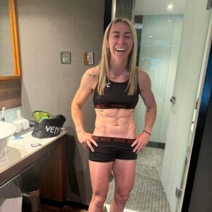 Molly McCann Instagram - Just wanted to take this time to thank our performance team for their continued support in my nutrition and S&C.  Every camp pushing the stats to the limits!  A few pics of where we have gotten too, the last pic my ufc debut.  Without the nutritional advice and strength and conditioning programmes ran by @rygorpaul I wouldn’t be where I am now!  Along side the work with @macrochef and all his amazing chefs down in the kitchen.  Been a long old slug these last few years but we are finally where we are meant to be.  Thank you the firm. Don’t rinse me too much for the last pic.  Tough times don’t last tough people do!  Tomorrow we go to work and put all the hard work to good use.  Thanks for the love. We got this x