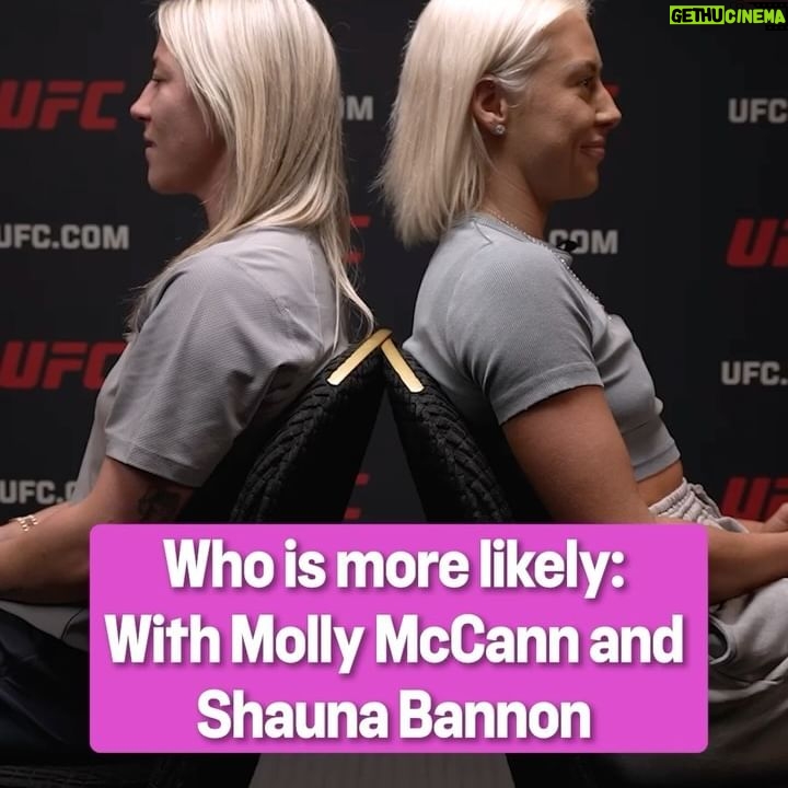 Molly McCann - 15K Likes - Who is more likely: with @meatballmolly and @shaunabannon_ 🫣🤣
#UFC304 | 1AM | LIVE on TNT Sports 1 and discovery