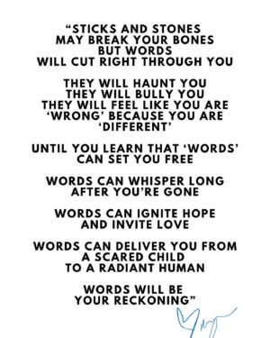 Morgxn Instagram - as pride month comes to a close I wanted to share a piece of the speech I wrote when I accepted the award for Voice of Change from the @tnpridechamber 

we all grew up hearing “sticks and stones may break your bones but words will never hurt you”

I can fully say that is a lie and so I rewrote it to reflect the life that I have lived. 

Every year I feel more and more grace for the scared child inside that was terrified being LGBTQ was an ending. 

I see that it’s a beginning … but it’s something you have to claim for yourself over and over again in a million ways. 

And as my voice grows stronger, the comments and DMs I receive are growing just as loudly. 

But I’ve never felt prouder to be myself. Flaws and all. 

And I hope you find the courage to write your way through this becoming as well. 

Happy #pride to all. Got something special to share with you tomorrow 👀👀👀👀