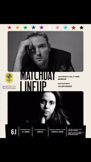 Morgxn Instagram - halftime   national anthem for @nashvillesc tomorrow night. @julienrbaker fan club president as well. so very excited for this. thank you @rnbw.collective   @tnpridechamber for recommending me 💕🌈🏳️‍⚧️
.
.
.
.
.
.
.
.
.
#sports #gaysports #lgbtq #pride #prideanthems #soccer