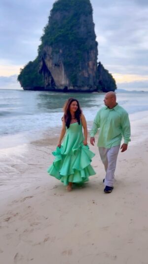 Mrinal Deshraj Instagram - A WALK IN NATURE, WALKS THE SOUL BACK HOME ♥️
:
I am privileged, lucky and grateful to have Ashim. This is exactly whom I have my life hunting for and now I have him ♥️ 
:
#husband #adorable #lovemealot #sea #myhappyplace #water #ocean #love #happiness #krabi #thailand #beautifullife #blessed #fortunate #mreenaldeshraj #mreedaazle ♥️