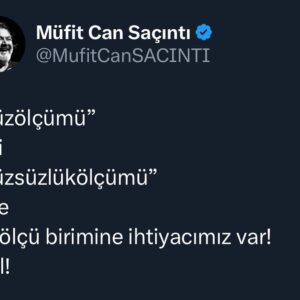Müfit Can Saçıntı Instagram - “Yüzölçümü”
gibi
“Yüzsüzlükölçümü”
diye
bir ölçü birimine ihtiyacımız var!
Acil!