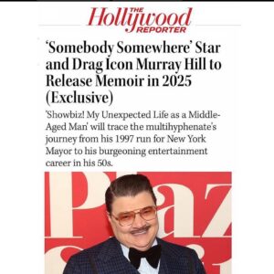 Murray Hill Instagram - The 1st showbiz memoir I read as a kid was I, Tina and it changed my life forever. Since then, I've read 'em all. Never did I think I'd get to tell my story! It's never too late, kids! 

🔥 Hot-off-the-press from 🎬 @hollywoodreporter 'Showbiz! My Unexpected Life as a Middle-Aged Man' will be published in 2025 by Gallery Books, an imprint of Simon & Schuster📕📗📘📙Hill’s memoir was acquired by Pamela Cannon, vp, executive editor at Gallery Books, in an exclusive submission by Robert Guinsler at Sterling Lord Literistic for its North American rights. ##

📚📖 Huge thanks to the best in the biz @bobsinthecity  @sterlinglordlit, powerhouse @cannonliterary at @gallerybooks @simonandschuster and @mary_giuliani for the intro over 🍝!!! #nevergiveup #mustkeepgoing #showbiz #memoir TY @sechelpr
