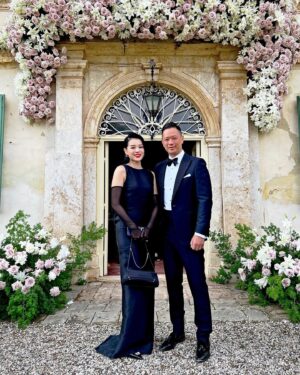 Myolie Wu Instagram - A wonderful opportunity to get away and pak tor 拍拖 with hubby as we attend our friends’ stunning wedding in Tuscany.
We look forward to many more friends getting married so we can do it more! 🥰♥️👰🏻🤵🏻
@karena_ngs @brian_sph @hakkaphil 
#tuscany #wedding 
👗💍👜 @givenchy #givenchy