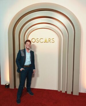 ND Stevenson Instagram - Belated pics from last week’s Oscars Nominees Luncheon! (featuring: me photobombing Steven Spielberg and Ryan Gosling)

Wearing head to toe @rowenasocialclub with styling by @jamesdoinginsta 

Photos by @jdrenes