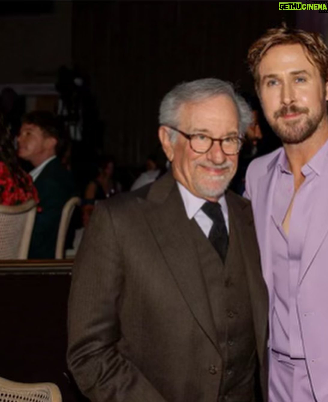 ND Stevenson - 13K Likes - Belated pics from last week’s Oscars Nominees Luncheon! (featuring: me photobombing Steven Spielberg and Ryan Gosling)
Wearing head to toe @rowenasocialclub with styling by @jamesdoinginsta
Photos by @jdrenes
