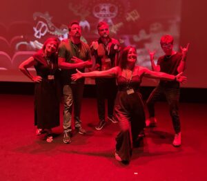 ND Stevenson Instagram - Traveling with this little Nimona fam the past several weeks has been so fucking special…so much so we even got tattoos. “BLA-BLA-BLA, VICTOIRE !” which were the French subtitles for “something something something, we win!” at the Annecy screening. I’ll be cherishing these memories for the rest of my life 💖🤘🤘🤘