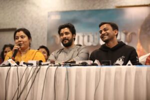 Nagabhushana N S Instagram - ಟಗರು ಪಲ್ಯ ಸಿನಿಮಾ ಮುಹೂರ್ತದ ಕ್ಷಣಗಳು. #TagaruPalya 
@dhananjaya_ka @amrutha_paramesha_ @premnenapirali @umeshkutni @skrao_dop @daalipictures