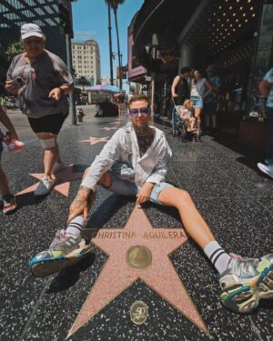 Naglis Bierancas Instagram - Nusifotkinau su žvaigžde, my life is complete ⭐️
@xtina 🫰🏻🫰🏻🫰🏻
#losangeles #walkoffame