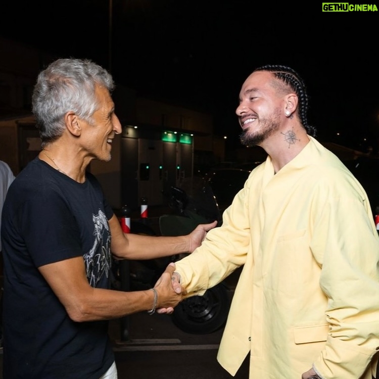 Nagui - 2.7K Likes - Great pleasure to meet @jbalvin @viproomsainttropez let’s do @taratataofficiel together #music #live ✨👊🏻