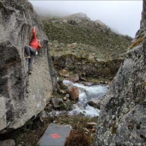 Nalle Hukkataival Instagram - Peru was such an unforgettable trip. I spent about a month in the Cordillera Blanca solo busy exploring and opening boulders. Might be the most hiking and brushing I’ve ever done in a month’s time. I caught some of the climbs on film and we put together a little video. Find the link in my profile