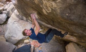 Nalle Hukkataival Instagram - Last year I opened this project in Red Rocks and after putting in the work was close to climbing it - falling off the last move. Then frigid winter temperatures claimed the canyon. Even sticking around for two more months trying to seal the deal, I never got a fighting chance.

Returning for a rematch this winter I routinely worked my way back to where I‘d been - hoping to get an actual shot this year. It was really refreshing to finally session the boulder with someone. @jwebxl and @dawoods89 had teamed up earlier this winter to take it down. Their beta however was of no use for me. Ultimately the boulder is about a friction sloper crux with a barely-there bicycle to gain the slot crimp. Jimmy and Daniel both had the arm-span to bypass this sequence so I was alone fighting my own fight.

This low percentage, friction reliant sequence - combined with my skin issues in the desert - made for low odds to catch the conditions I required. Half the “climbing” days consisted of just showing up and not being able to get any grip on the rock. Or do any climbing.

It all boiling down to weather watching and very little actual climbing put a big dent in my motivation and made me question whether it’s even worthwhile to keep dragging myself out there day after day.

Yesterday I sent it. It was quite anticlimactic. It didn’t seem like anything that I hadn’t already done 10 times. My skin just didn’t fail me that time. I‘m happy it didn’t.

All in all, stoked!! Also a lesson to be learned about how not every battle is necessarily worth fighting. I struggle when climbing becomes all about managing external factors and very minimally about the actual climbing.

Just hours later another winter storm put an end to climbing here for a while. You’re bound to get lucky every now and then! Yes!! 🎰🍾 In-depth video piece coming from @mindframecinema 
@blackdiamond @lasportivagram