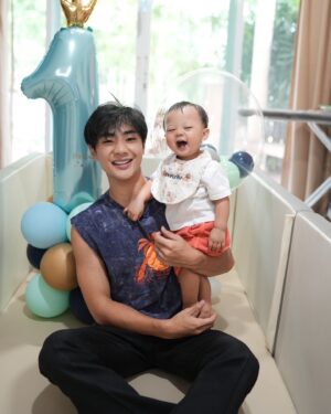 Nannakun Pakapatpornpob Instagram - Can’t believe this little guy is already 1 years old, times be going fast