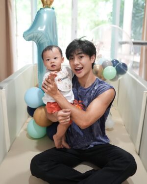 Nannakun Pakapatpornpob Instagram - Can’t believe this little guy is already 1 years old, times be going fast