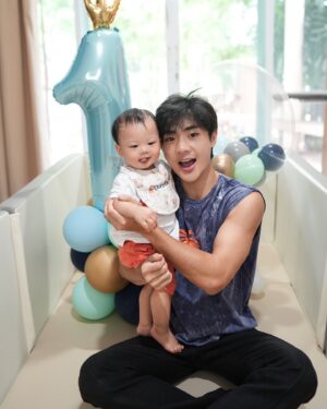 Nannakun Pakapatpornpob Instagram - Can’t believe this little guy is already 1 years old, times be going fast