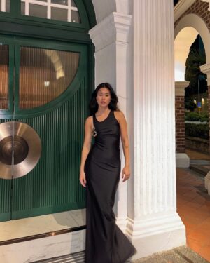 Naomi Yeo Instagram - last friday night 😗🍸 

also @coperni you made the perfect dress for this scorpio ✨