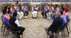 Narendra Modi Instagram - An excellent meeting with our Champions! 

Hosted the World Cup winning team at 7, LKM and had a memorable conversation on their experiences through the tournament.