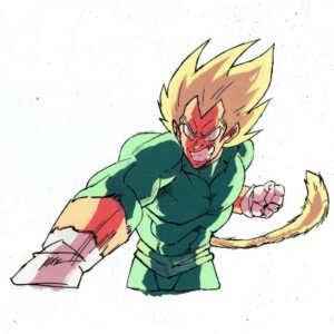Nas Pasha Instagram - Final cel,  SC046 for #LEGENDADragonballTale.  Regretably, I did end up selling it off with the original pencil key at #fanexpo2019, but I've learned not to he so precious with my work.  Well, mostly,  hah.  #vegeta #dragonballz #ドラゴンボオルz #アニメ