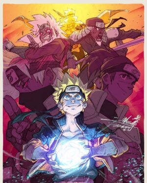 Nas Pasha Instagram - First new piece for fan expo.  Printing 20 of these.  12x18.  Fellow Narutards, come by and say hi! #naruto #fanexpo #kakashi