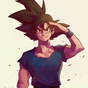 Nas Pasha Instagram - Good Friday to y'all.  Hope it's a good one.  Young Son Goku, ready for the worst!  #goku #dragonballz #LEGENDADragonballTale #digitalpainting