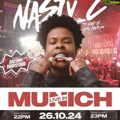 Nasty C - 593 Likes - Awe ekse, we've added Munich to the I Love It Here UK/EU tour! Get your tickets, and let's link up!
#ILoveltHereTour #ILIHtour #ZuluManOnRoad #NastyConTour