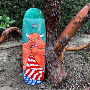 Natas Kaupas Instagram - My original drawing for the 101 "Patriot" deck before @thisisandyjenkins worked his magic for the final graphic. Reissue out now...