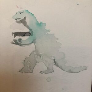 Natas Kaupas Instagram - Went through a funny phase showing my daughter the rubbery Godzilla video clips while listening to BOC...