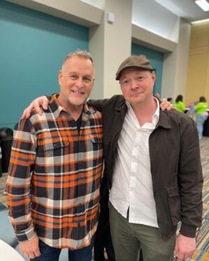 Nate Richert Instagram - I always like talking shop and butter with @dcoulier at 90’s Con. @thats4ent