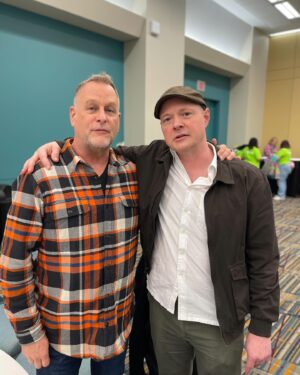 Nate Richert Instagram - I always like talking shop and butter with @dcoulier at 90’s Con. @thats4ent