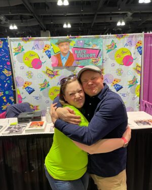 Nate Richert Instagram - 90’s Con 2024 would’ve gone completely off the rails for me if not for my manager Chris and my emotional security guard Erin. ❤️@chrissnydermgmt @erinnfrances @thats4ent